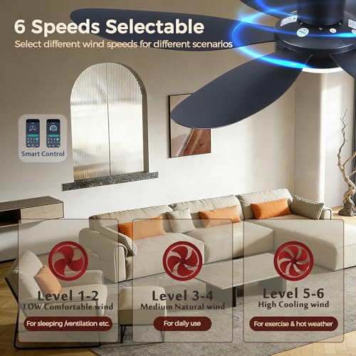 GJeg fan remote control and settings interface