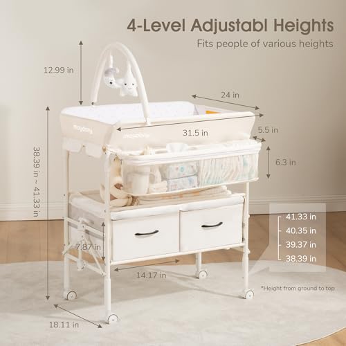Maydolly baby changing table with wheels
