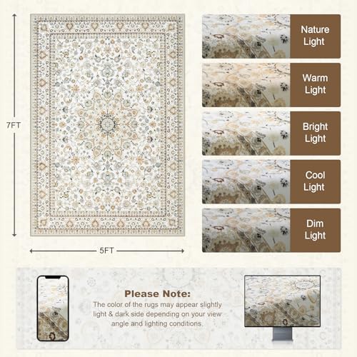 Close up of ExpediX rug traditional pattern