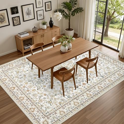 ExpediX beige rug placed in living room