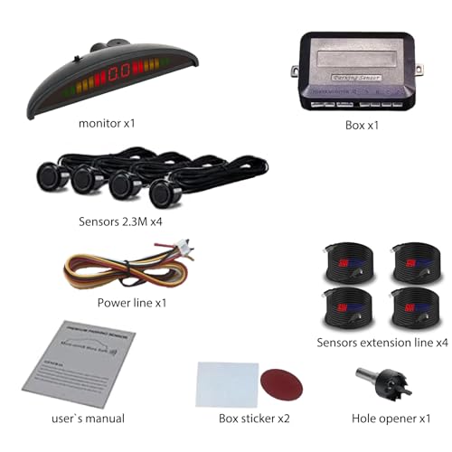 SANDETOUN parking sensor wiring cables