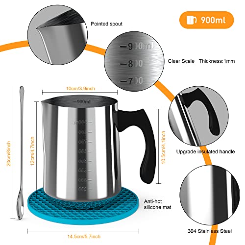 900ml stainless steel pouring pot for Ohcans kit