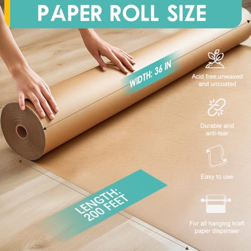 Brown kraft paper roll for art and crafts