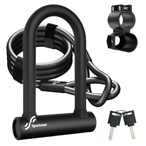 Sportneer heavy duty U-lock front view