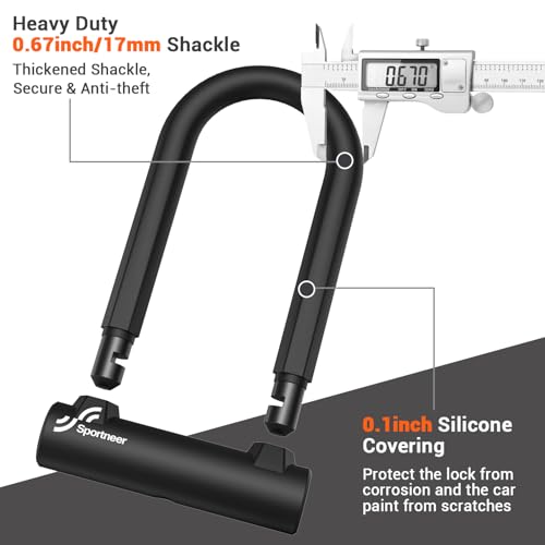 Sportneer bike lock with 5ft cable