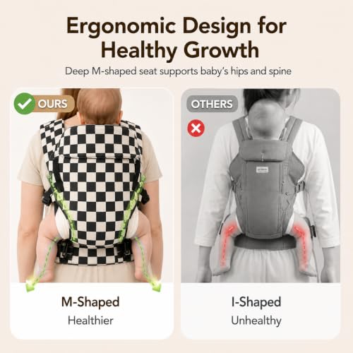 MOCKPOSE baby carrier breathable cotton fabric detail