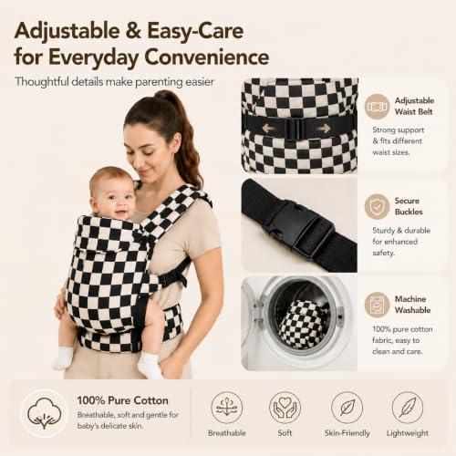 MOCKPOSE newborn carrier showing inward carry position