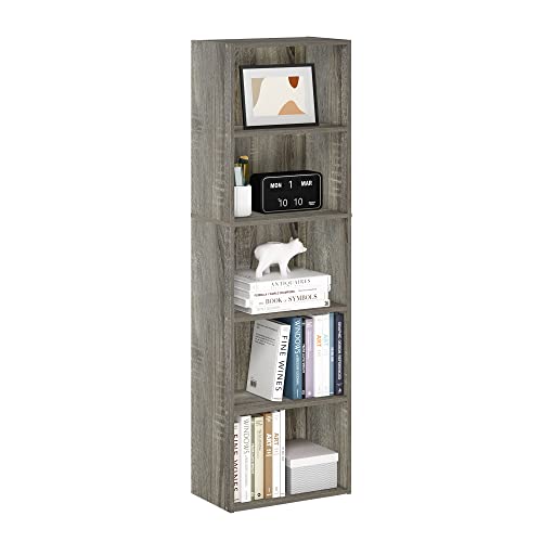 Furinno LUDER 5-Tier Book Shelf front view