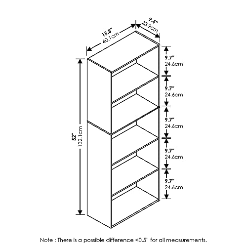 Furinno LUDER bookshelf styled with decor