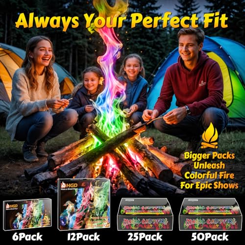 HGD packets for camping and bonfires