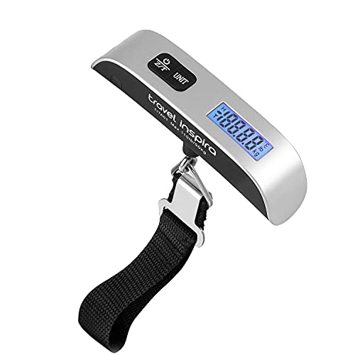 travel inspira digital luggage scale silver