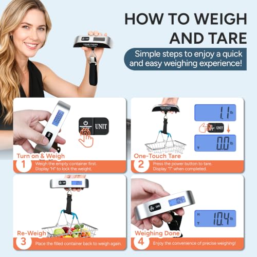 travel inspira luggage scale rubberized handle