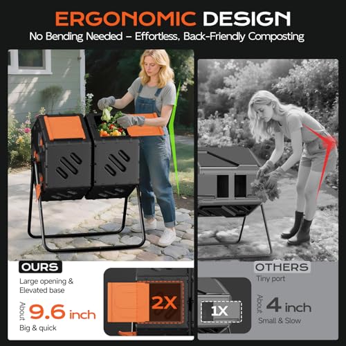 Adjustable ventilation vent on composter