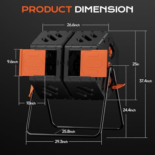 Compost bin with internal mixing fins