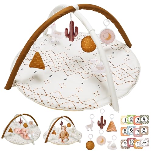 little dove Macrame Tummy Time Activity Mat full view
