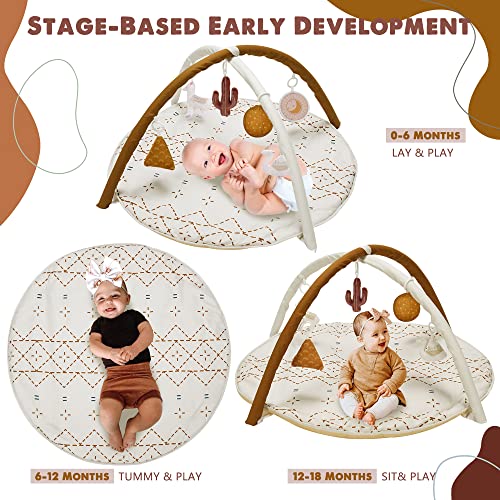 Macrame style play mat detailing