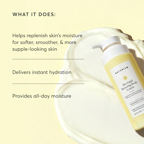 Naturium Bio-Lipid Restoring Body Lotion texture application