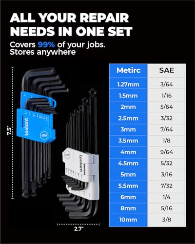 Kraftek TA01114005 hex key set variety