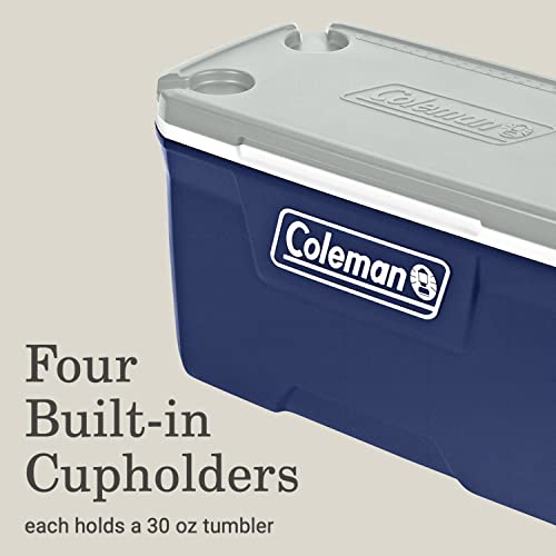Interior view of Coleman 70-Quart insulated cooler
