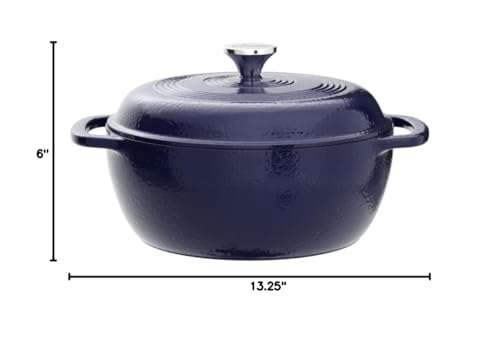 Lodge Essential Enamel pot lid handle detail