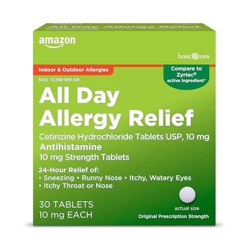 Basic Care All Day Allergy 30 count bottle front