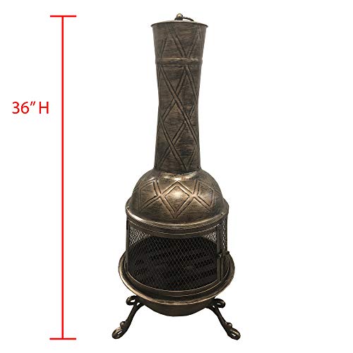 Oakland Living Elite Chimenea hinged door and latch