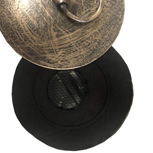 Oakland Living Elite Chimenea side profile on patio