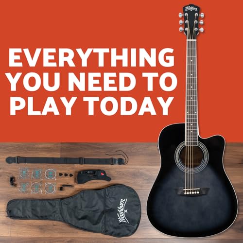 Washburn WA90CE cutaway body detail