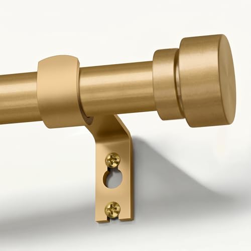 PORTRES Gold Heavy Duty Curtain Rods main view
