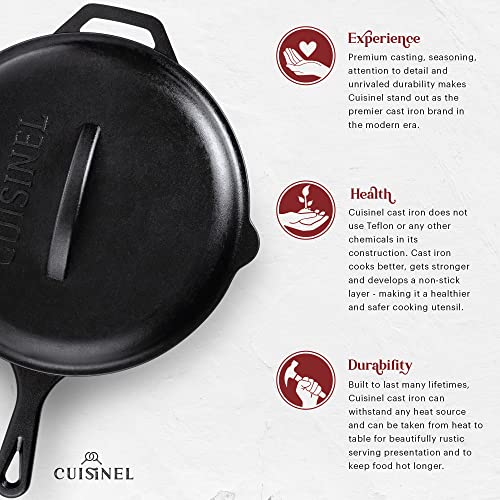 Close up of cast iron lid with drip points