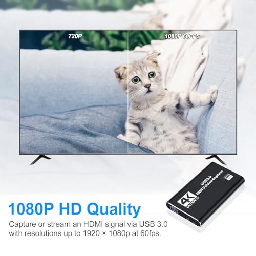 Top view of mvthenxi 4K capture card