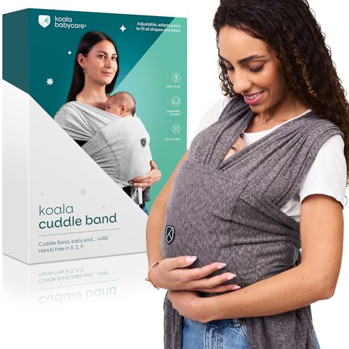 Koala Babycare Baby Carrier Wrap Anthracite front view