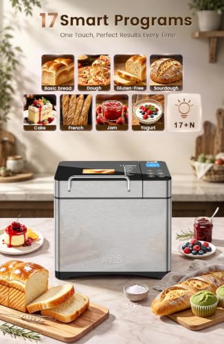 KBS bread machine with ceramic pan and accessories