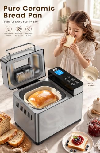 Close up of KBS bread machine smart touch panel