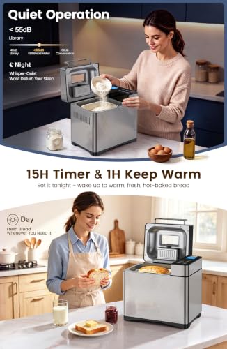 KBS bread maker viewing window and interior