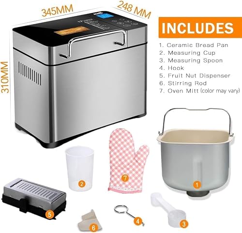 KBS bread machine silver stainless steel profile