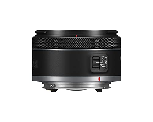 Canon RF16mm F2.8 STM side profile with lens cap