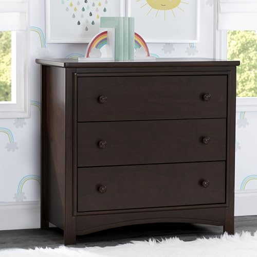 Side profile of Delta Children nursery dresser
