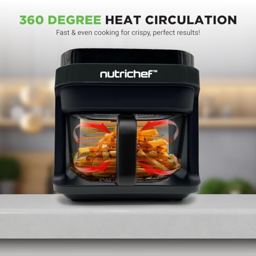 Inside view of the NutriChef air fryer basket