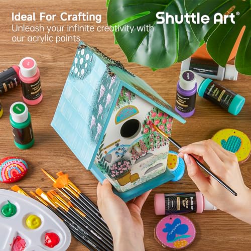 Variety of painted surfaces using Shuttle Art set