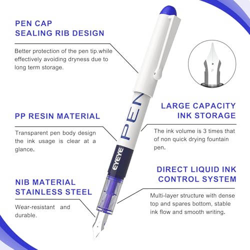 Collection of eight EYEYE disposable pens