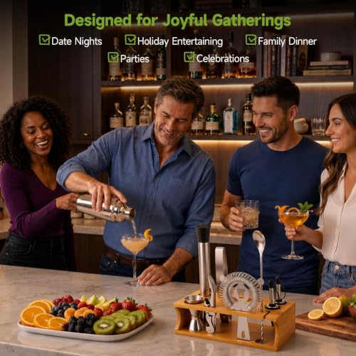 Stainless steel mixing spoon and muddler from Idymere kit