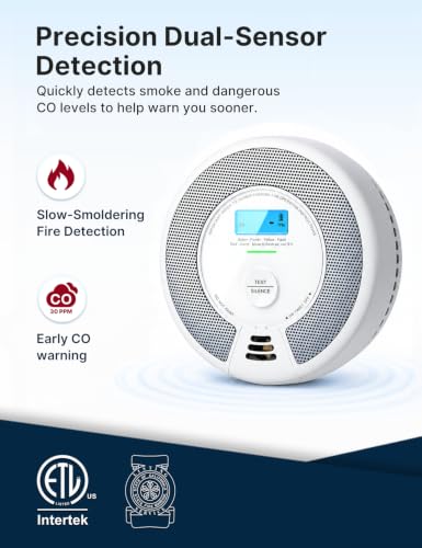 Side profile of X-Sense smoke detector