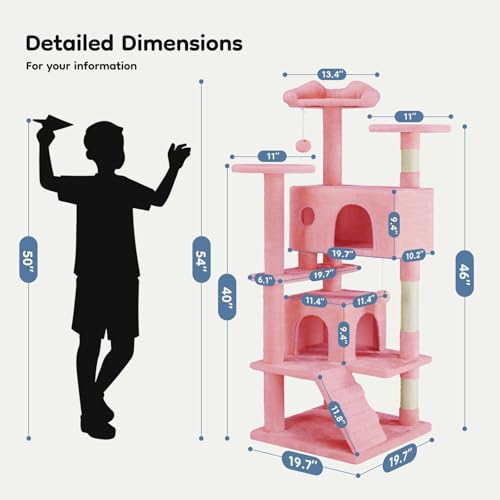 Base of DUMOS 54-inch cat tower