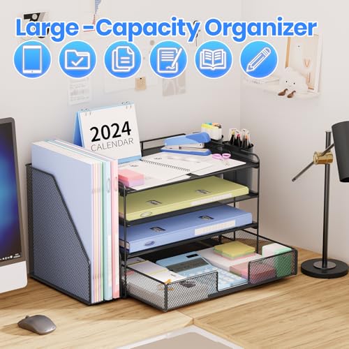 Vertical file storage section of OPNICE organizer