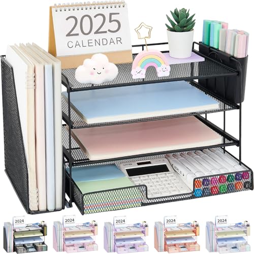 OPNICE organizer filled with office supplies