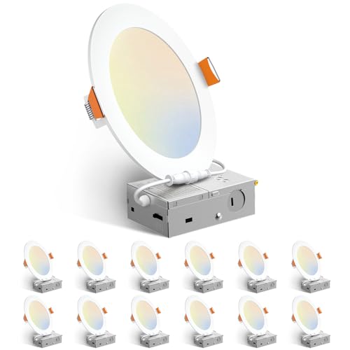 Amico 12 pack 6 inch LED recessed lighting set