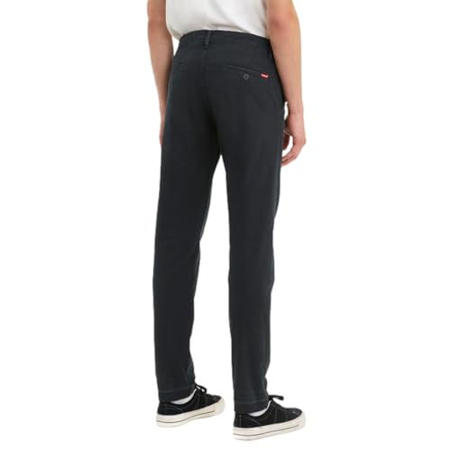 Close up of Levi's Mineral Black-Stretch fabric texture