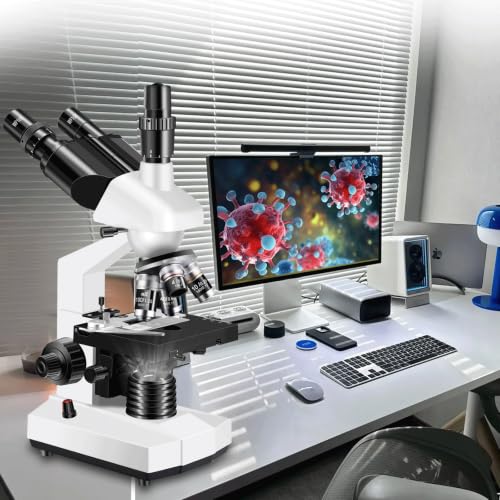 Laboratory-grade microscope 195 achromatic objective lens