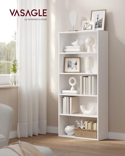 Front view of 5-tier storage organizer